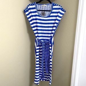 New Hazel Striped Cotton Dress Large